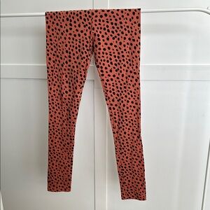 Spotted Kids Leggings - Pink and Black